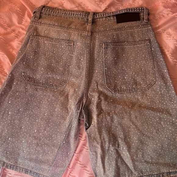 Stylish Rhinestone Men Shorts - Picture 3 of 3